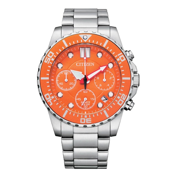 CITIZEN QUARTZ GENTS WATCH ORANGE DIAL - AI5008-82X
