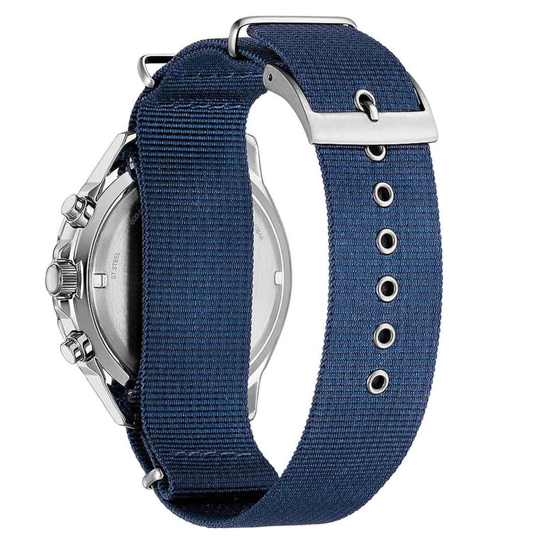 CITIZEN ECO-DRIVE GENTS WATCH WHITE DIAL - AT2500-19A