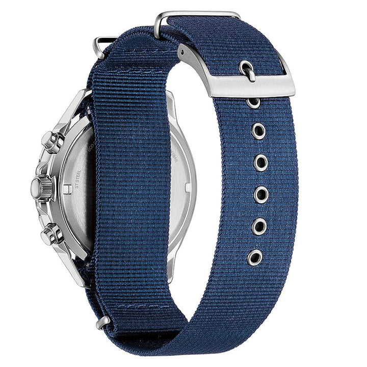 CITIZEN ECO-DRIVE GENTS WATCH WHITE DIAL - AT2500-19A