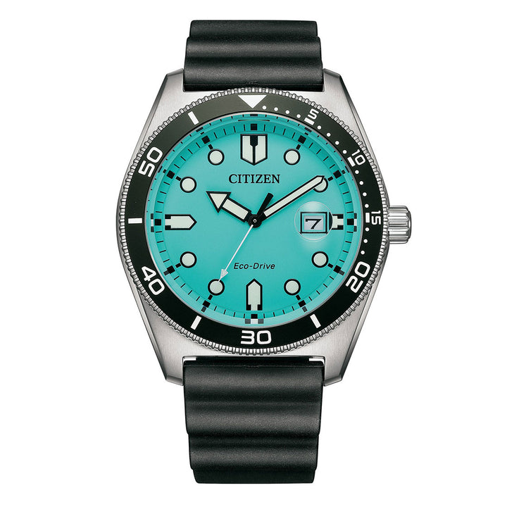 CITIZEN ECO-DRIVE GENTS WATCH LIGHT BLUE DIAL - AW1760-14X