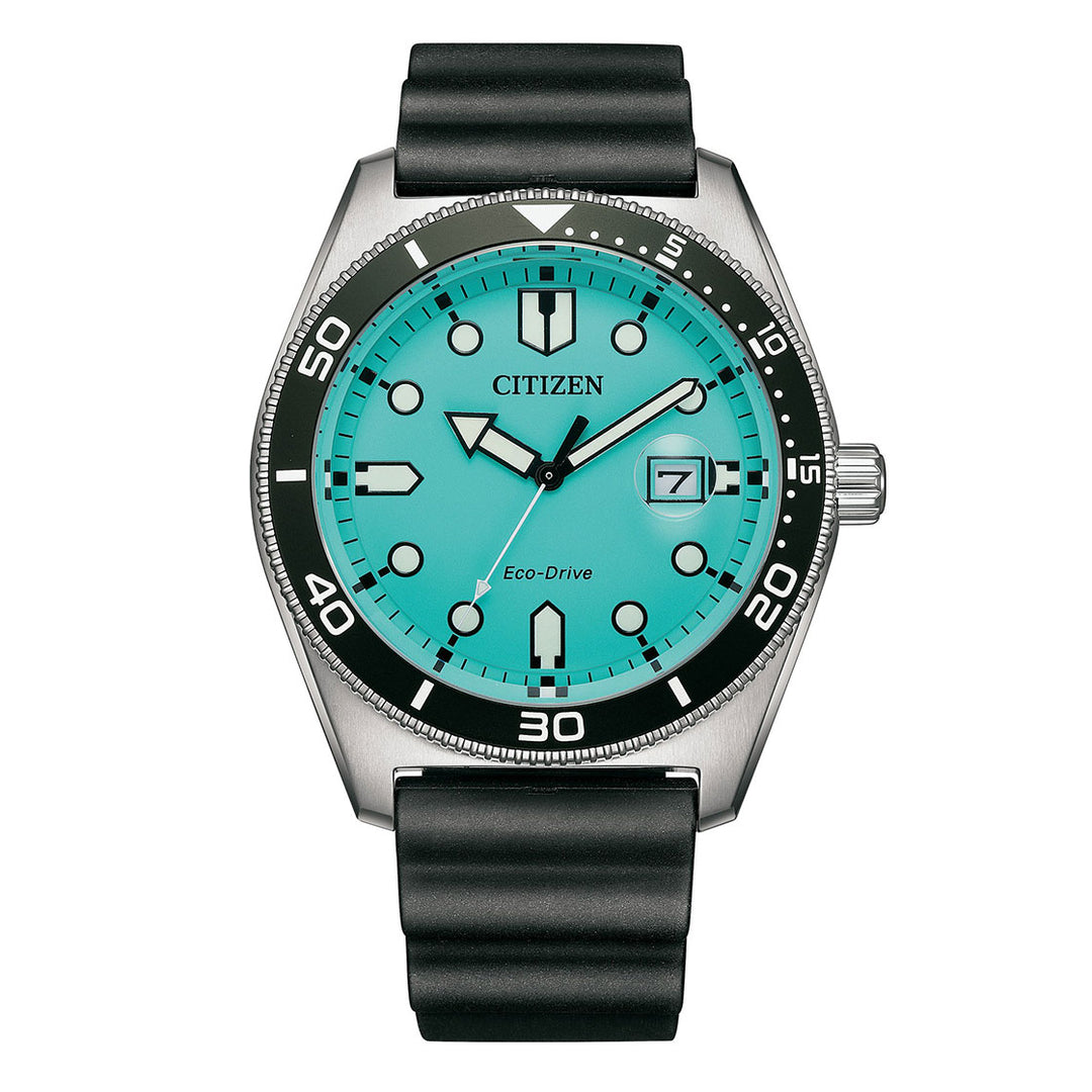 CITIZEN ECO-DRIVE GENTS WATCH LIGHT BLUE DIAL - AW1760-14X