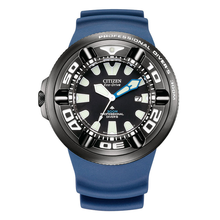 CITIZEN ECO-DRIVE GENTS WATCH BLACK DIAL - BJ8055-04E