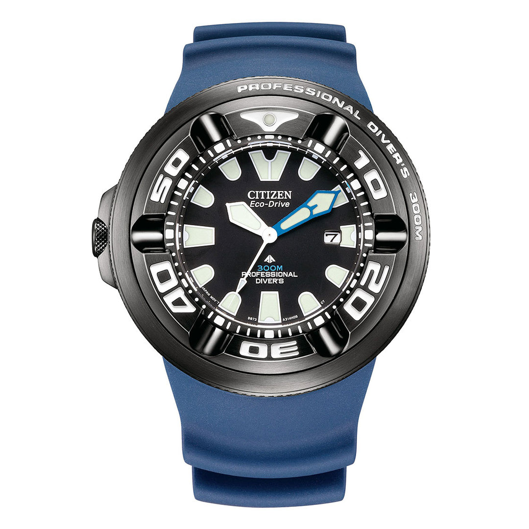 CITIZEN ECO-DRIVE GENTS WATCH BLACK DIAL - BJ8055-04E