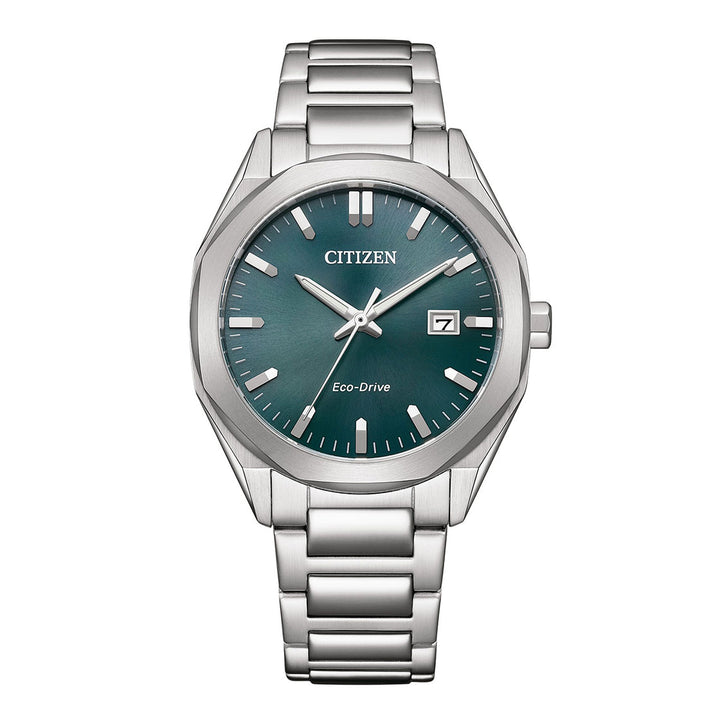 CITIZEN ECO-DRIVE GENTS WATCH GREEN DIAL - BM7620-83X