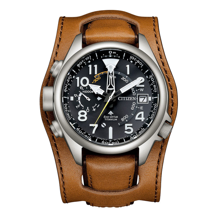 CITIZEN ECO-DRIVE GENTS WATCH BLACK DIAL - BN4061-08E