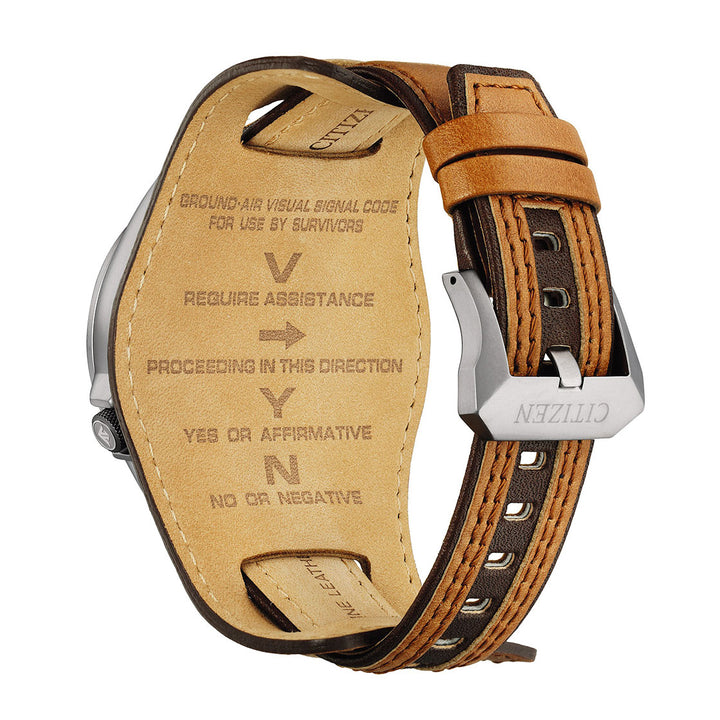 CITIZEN ECO-DRIVE GENTS WATCH BLACK DIAL - BN4061-08E