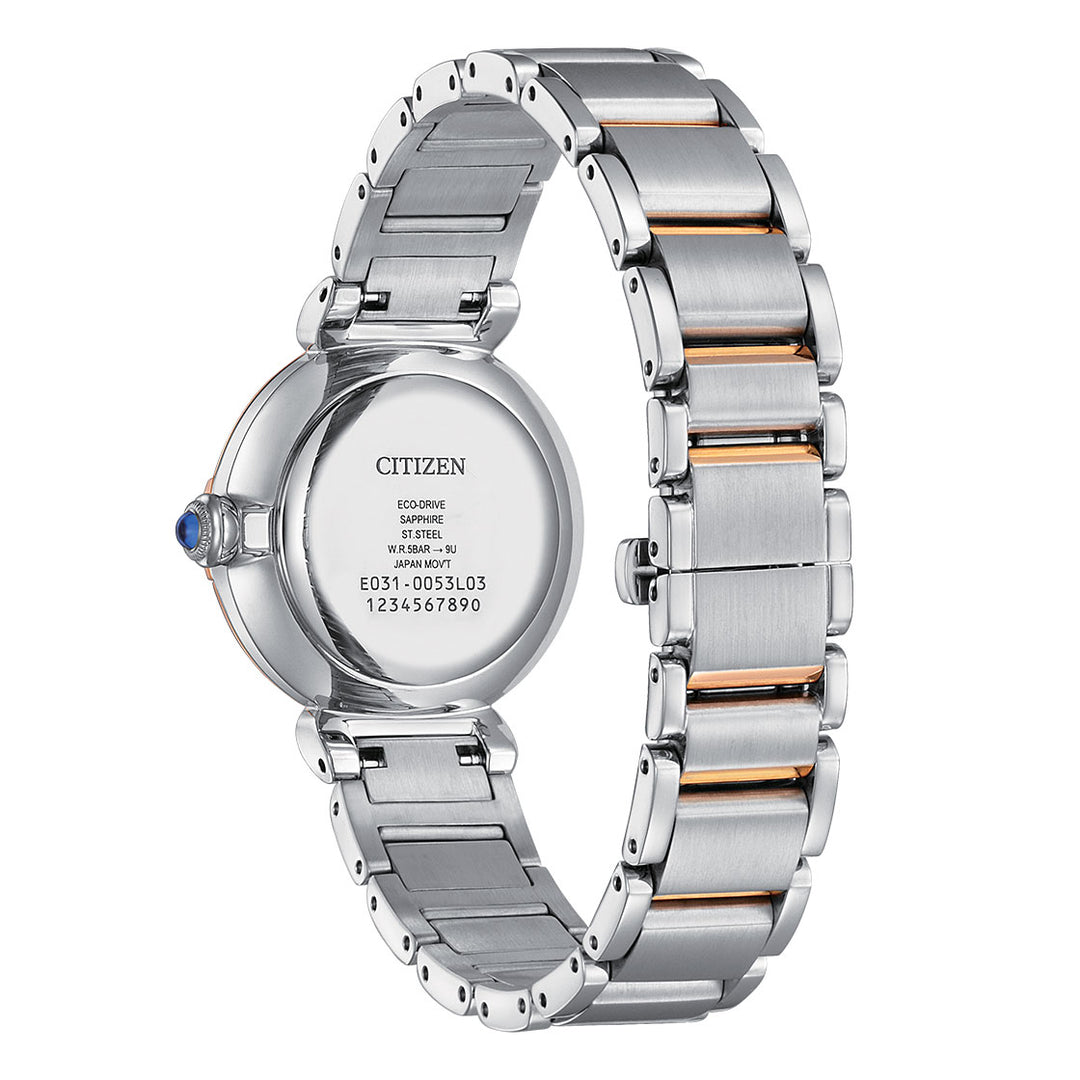 CITIZEN ECO-DRIVE LADIES WATCH MOTHER-OF-PEARL DIAL - EM1074-82D