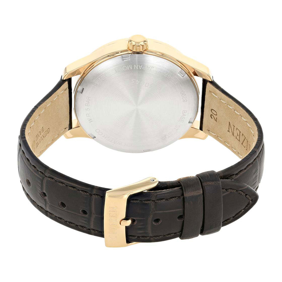 CITIZEN AUTOMATIC GENTS WATCH WHITE DIAL - NH8353-18A