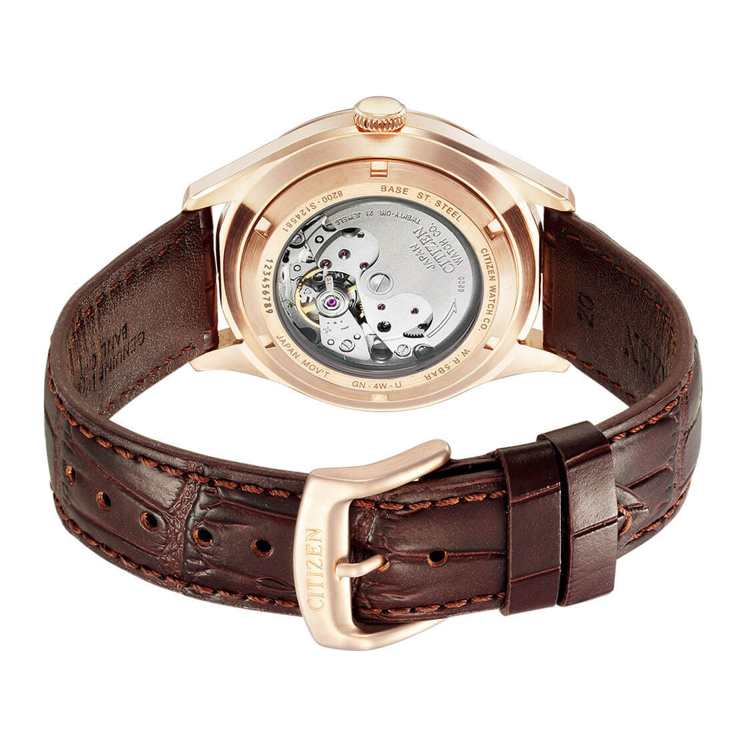 CITIZEN AUTOMATIC GENTS WATCH WHITE DIAL - NH8393-05A