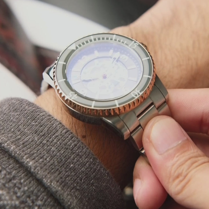 Earnshaw Duncan Skeleton Automatic Fog Grey