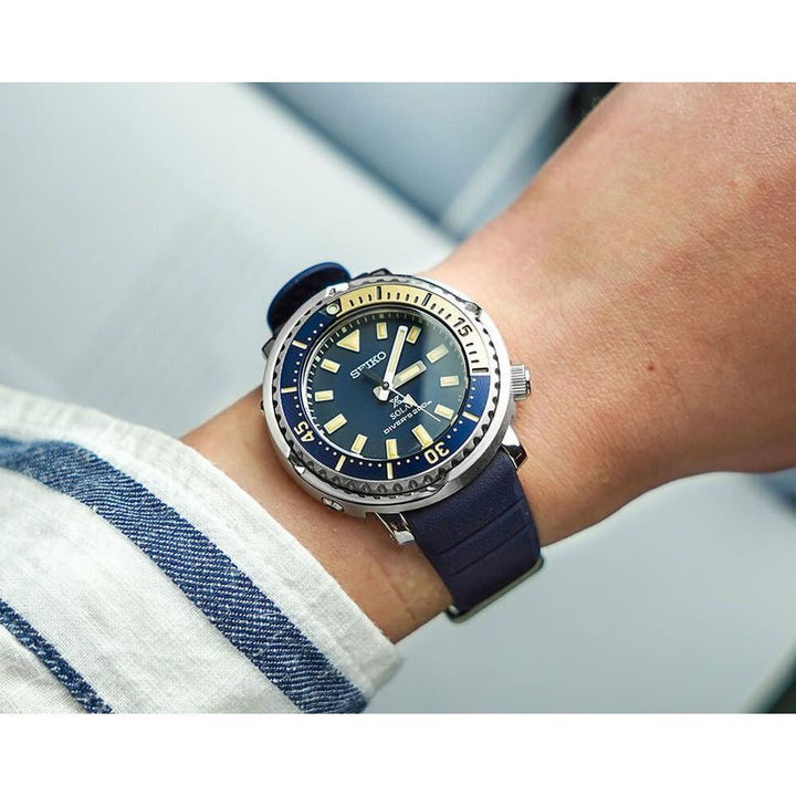 Seiko Prospex Quartz Watch - SUT403P1 with Black Silicone Strap