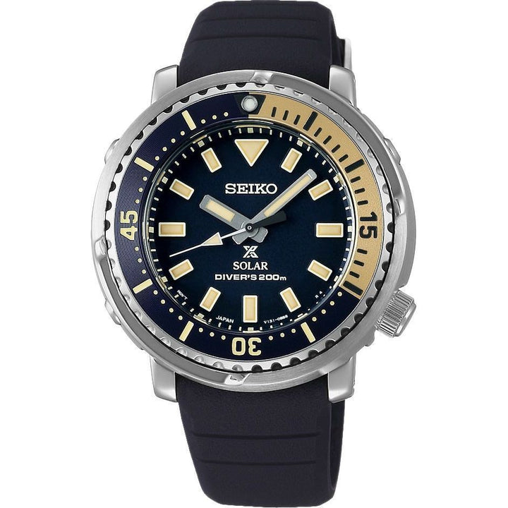Seiko Prospex Quartz Watch - SUT403P1 with Black Silicone Strap