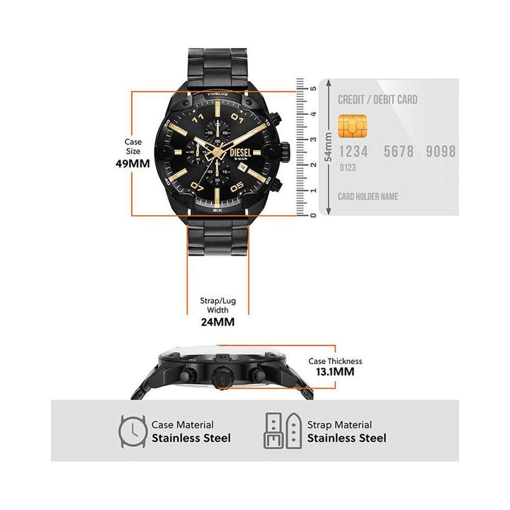 DIESEL Men Spiked DZ4644