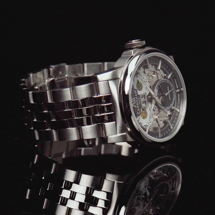 Earnshaw Hansom Grande Date 24 Hour Display Automatic Officer's Black