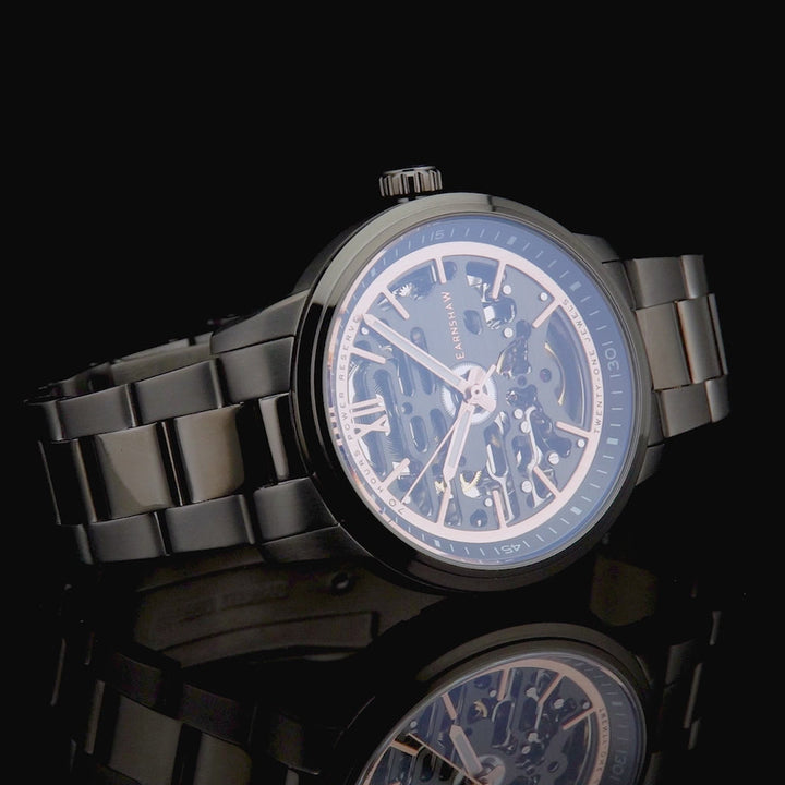 Earnshaw Babbage High Beat 72 Hour Power Reserve Skeleton Automatic Carbon Rose