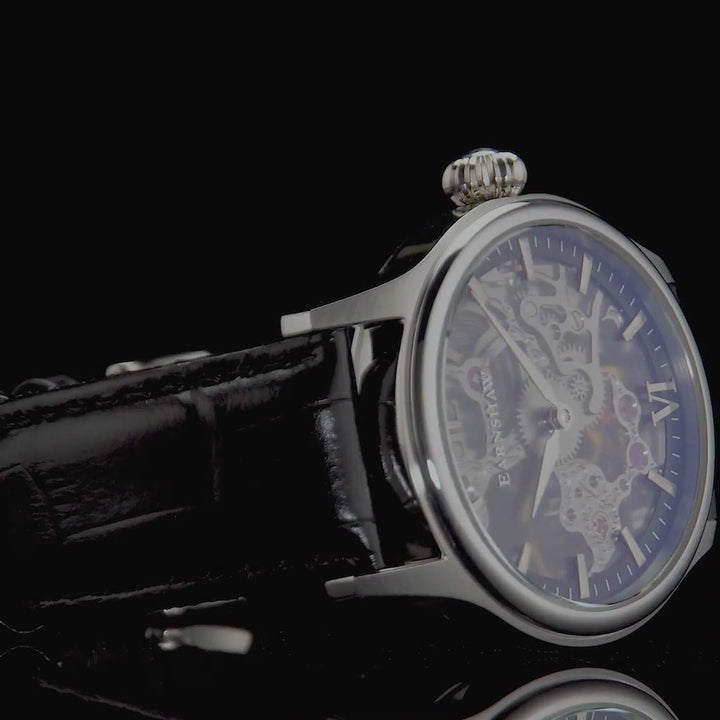 Earnshaw Bauer Mechanical Skeleton Shadow Black