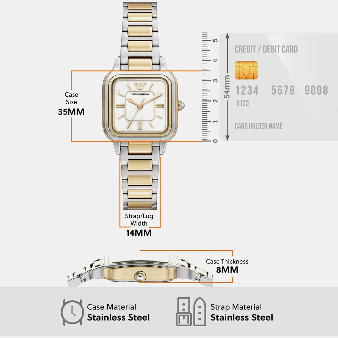 Emporio Armani AR11745 Mother Of Pearl Dial Women&