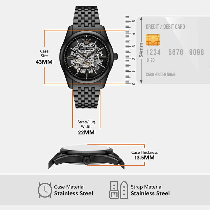 Emporio Armani AR60093 Black Dial Men&