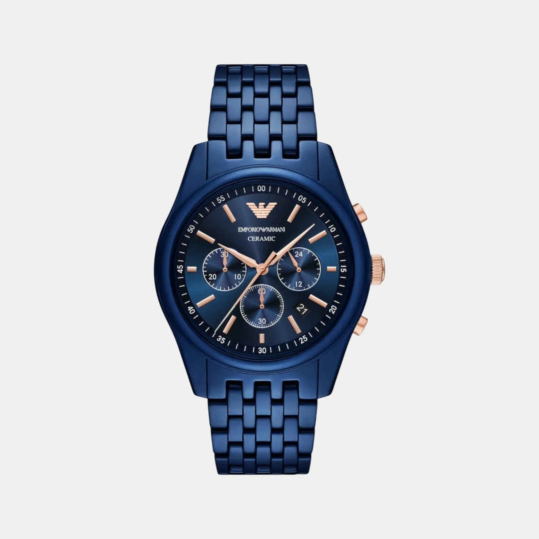 Emporio Armani AR70016 Blue Ceramic Chronograph Men&