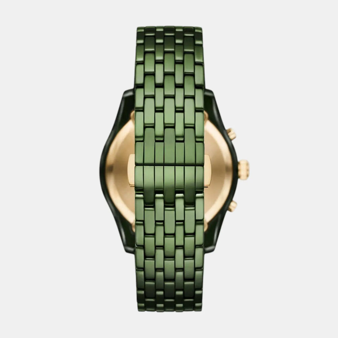 Emporio Armani AR70017 Green Ceramic Chronograph Men&