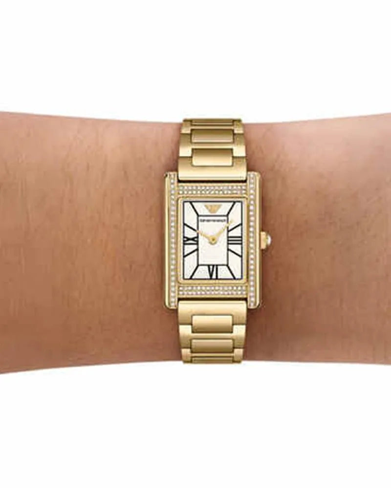 Emporio Armani Genni AR11659 White Dial Women&