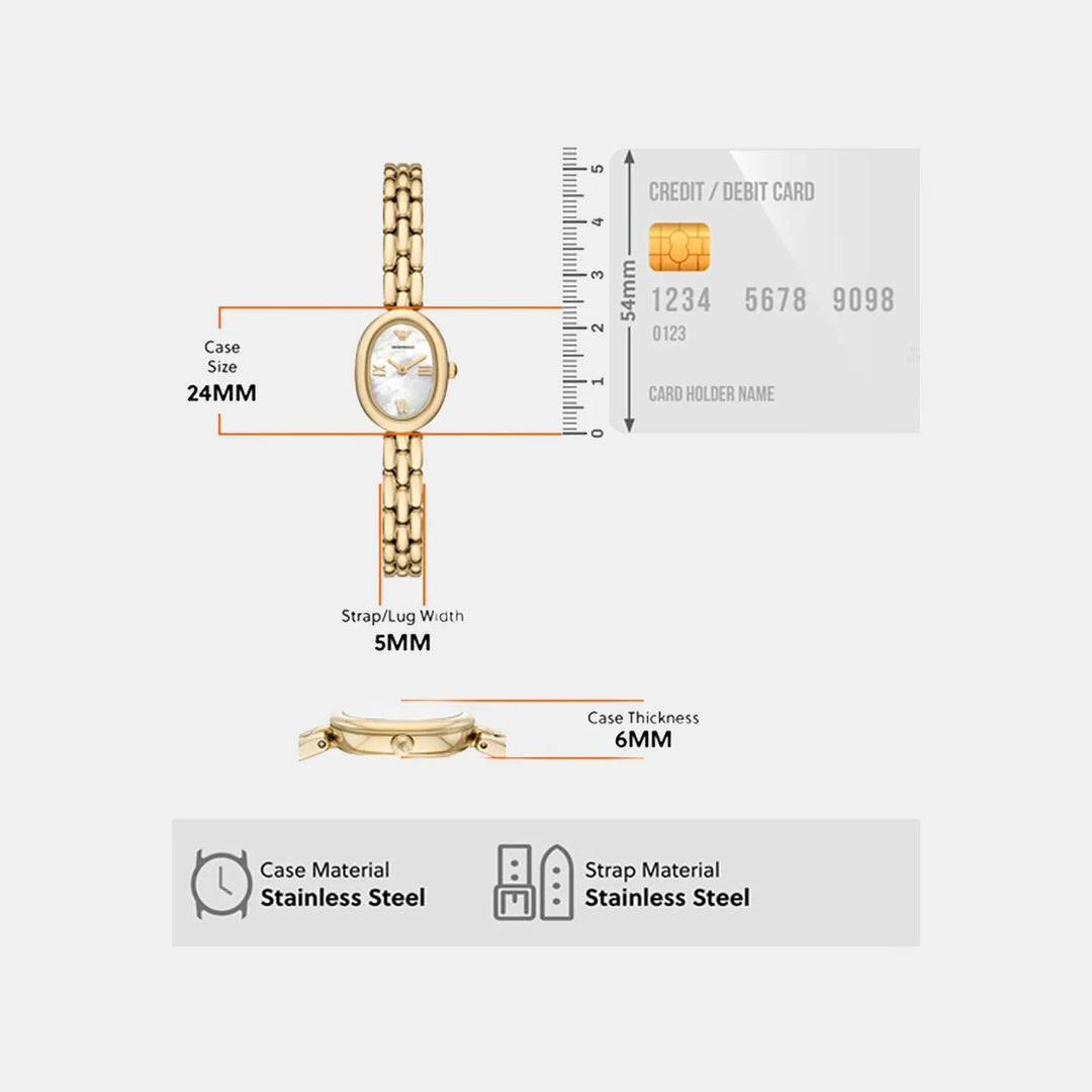 Emporio Armani Mother of Pearl Dial Women&