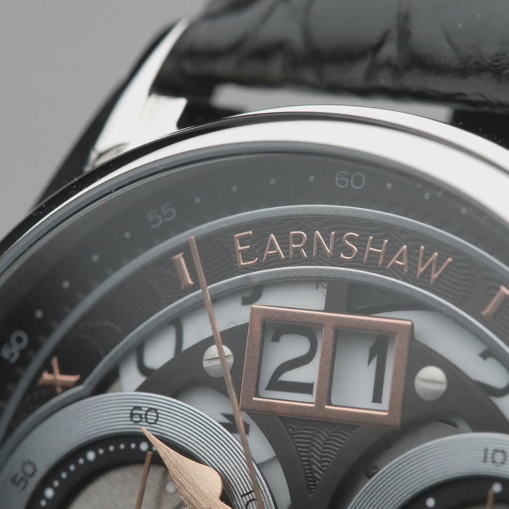 Earnshaw Nasmyth Grande Date Chronograph Cashmere Grey