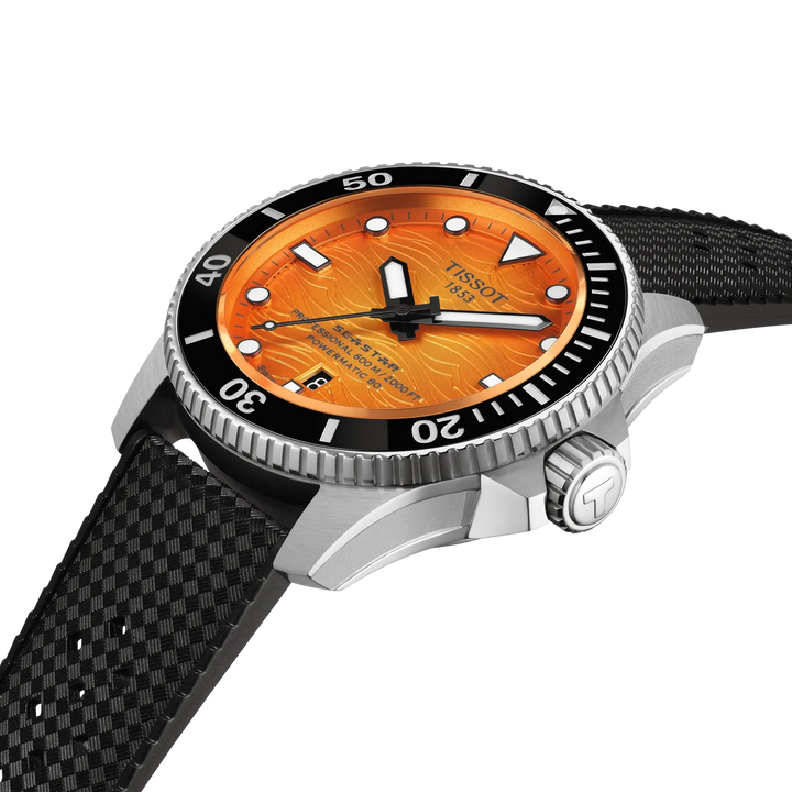 Tissot Seastar 2000 Professional T1209071728100 Orange Dial Watch