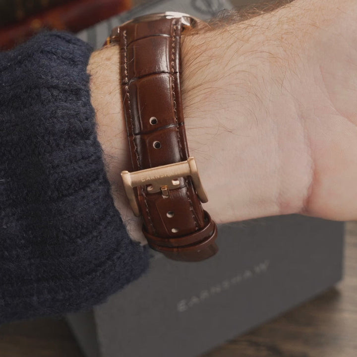 Earnshaw Cornwall Bridge Automatic Rose Brown