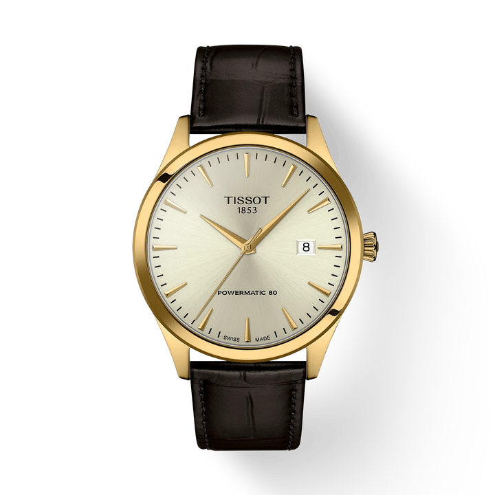 Tissot Classic Dream 40mm Automatic Watch, Yellow Gold PVD, Sapphire Crystal
