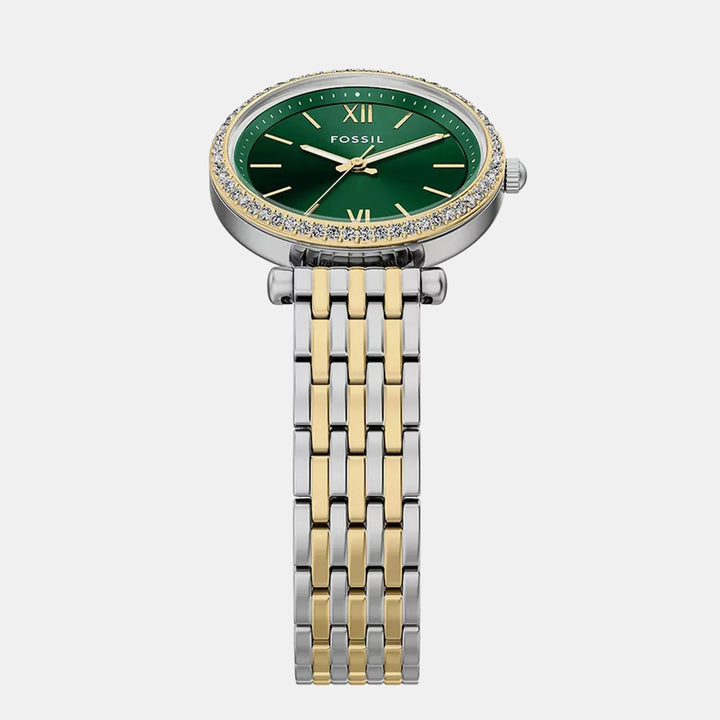 Fossil Carlie ES5439 Green Dial Women&