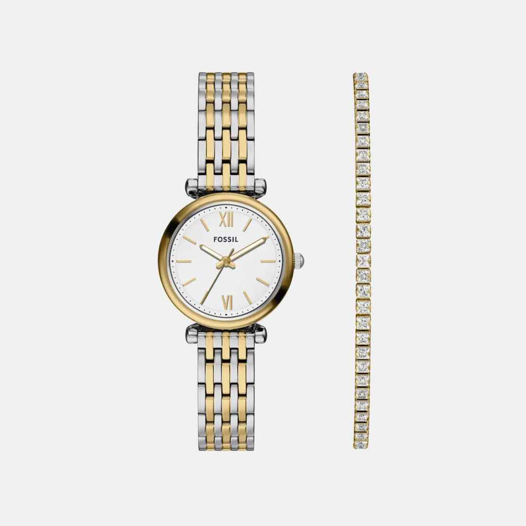 Fossil Carlie ES5450SET Silver Dial Women&