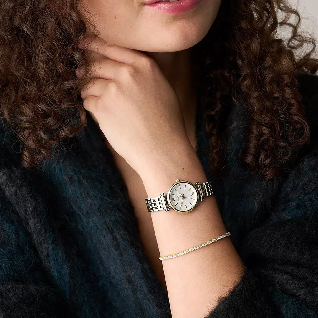 Fossil Carlie ES5450SET Silver Dial Women&