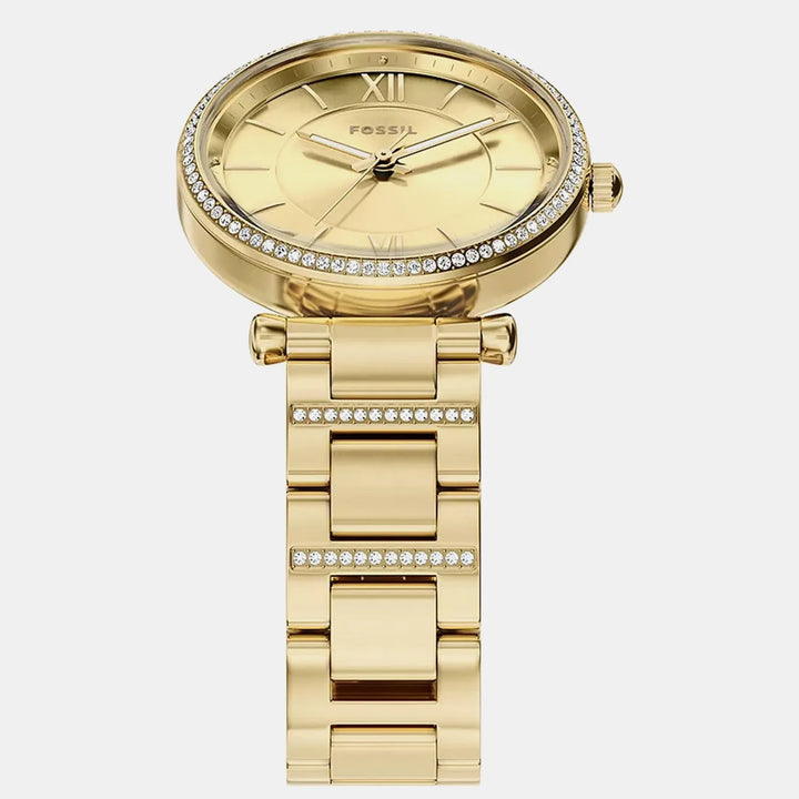 Fossil Carlie ES5465 Gold Dial Women&