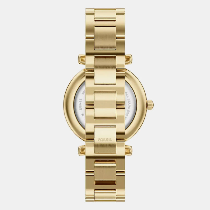 Fossil Carlie ES5465 Gold Dial Women&