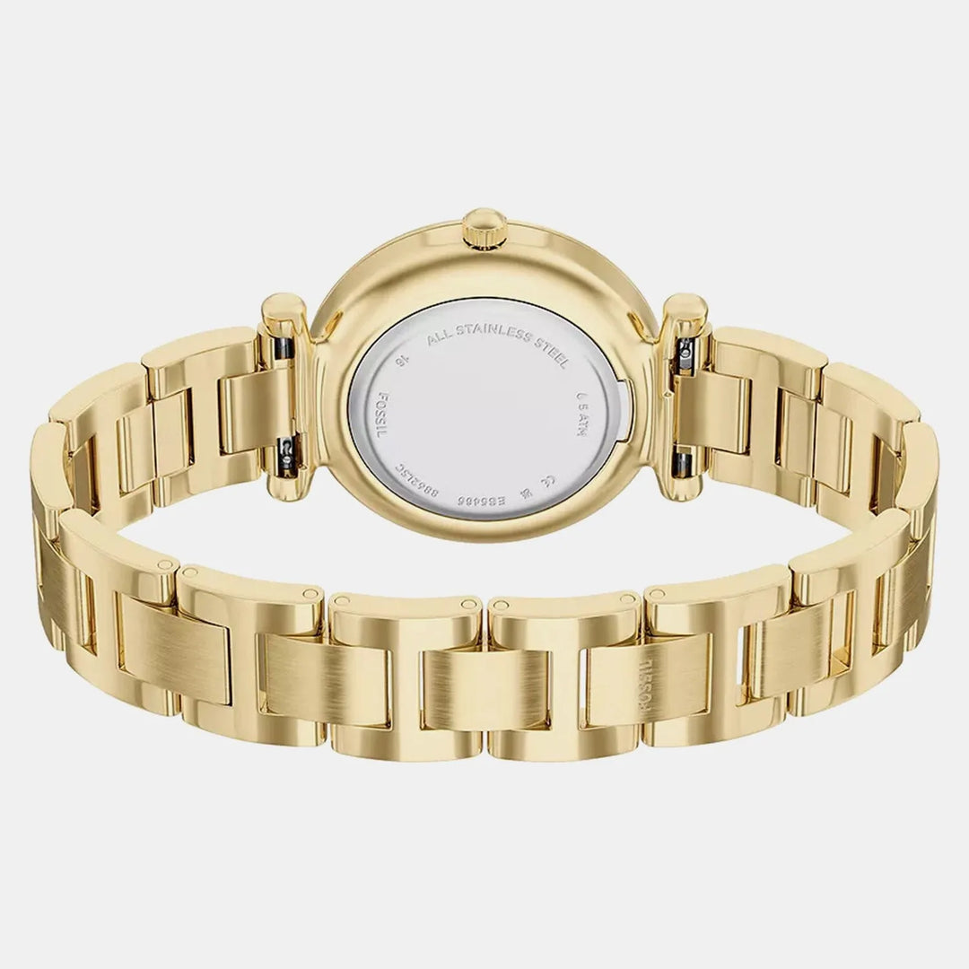 Fossil Carlie ES5465 Gold Dial Women&