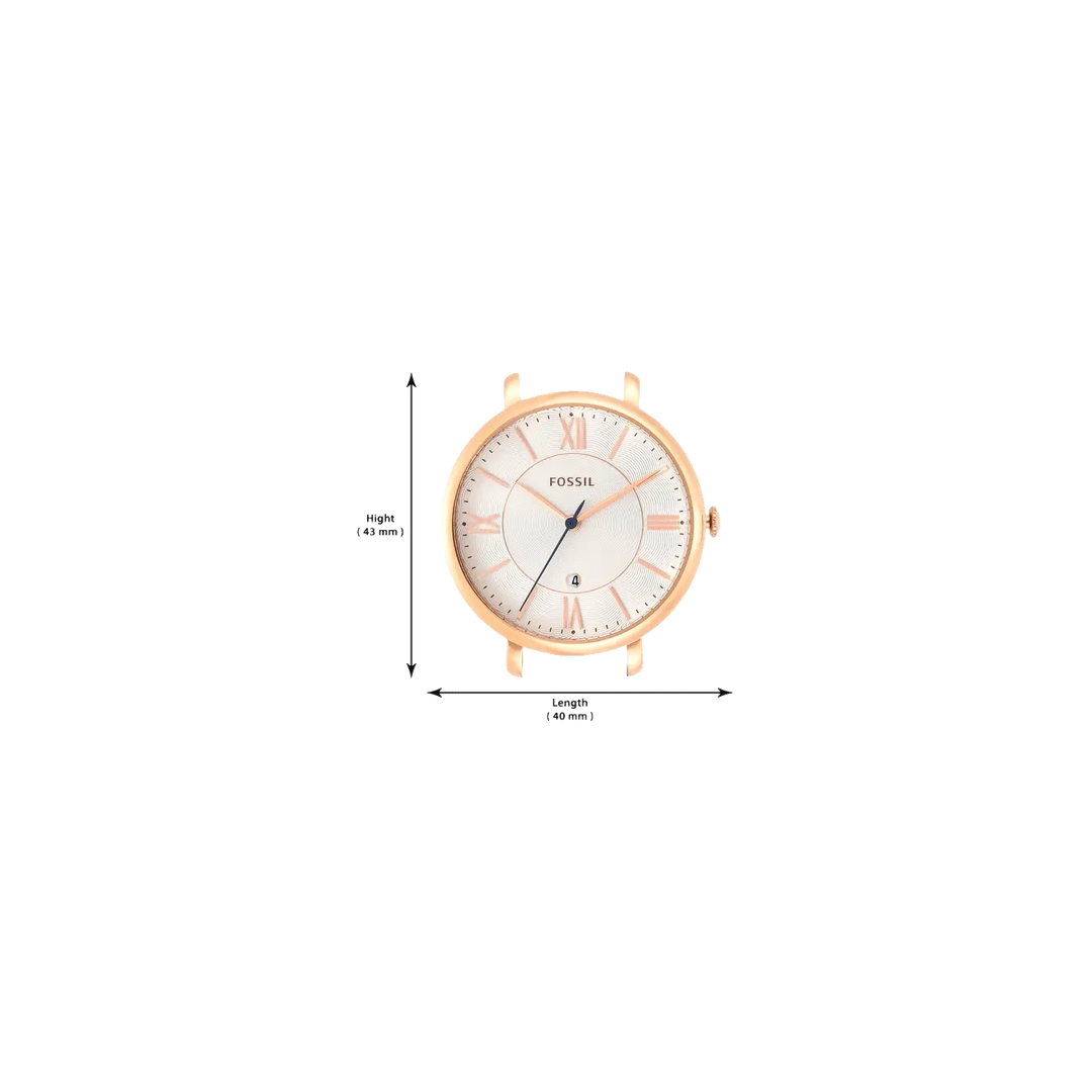 Jacqueline date blush leather 2025 watch