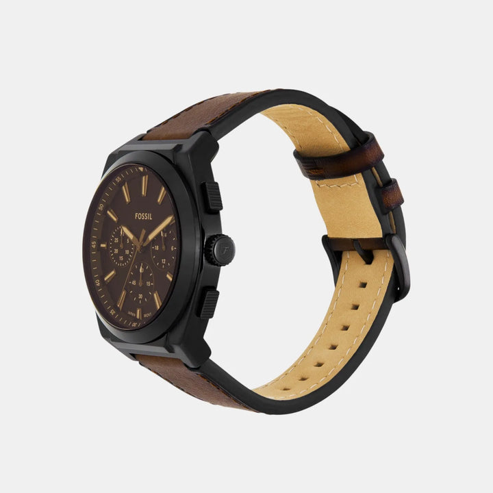 Fossil Everett FS6108 Quartz Chronograph Black Dial Men&