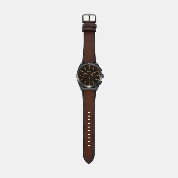 Fossil Everett FS6108 Quartz Chronograph Black Dial Men&