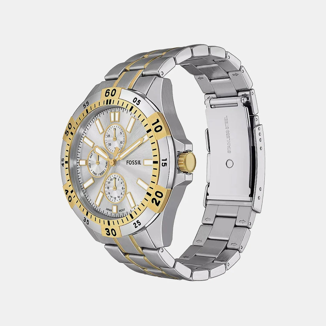 Fossil Garrett FS6148 Chronograph Silver Dial Men&