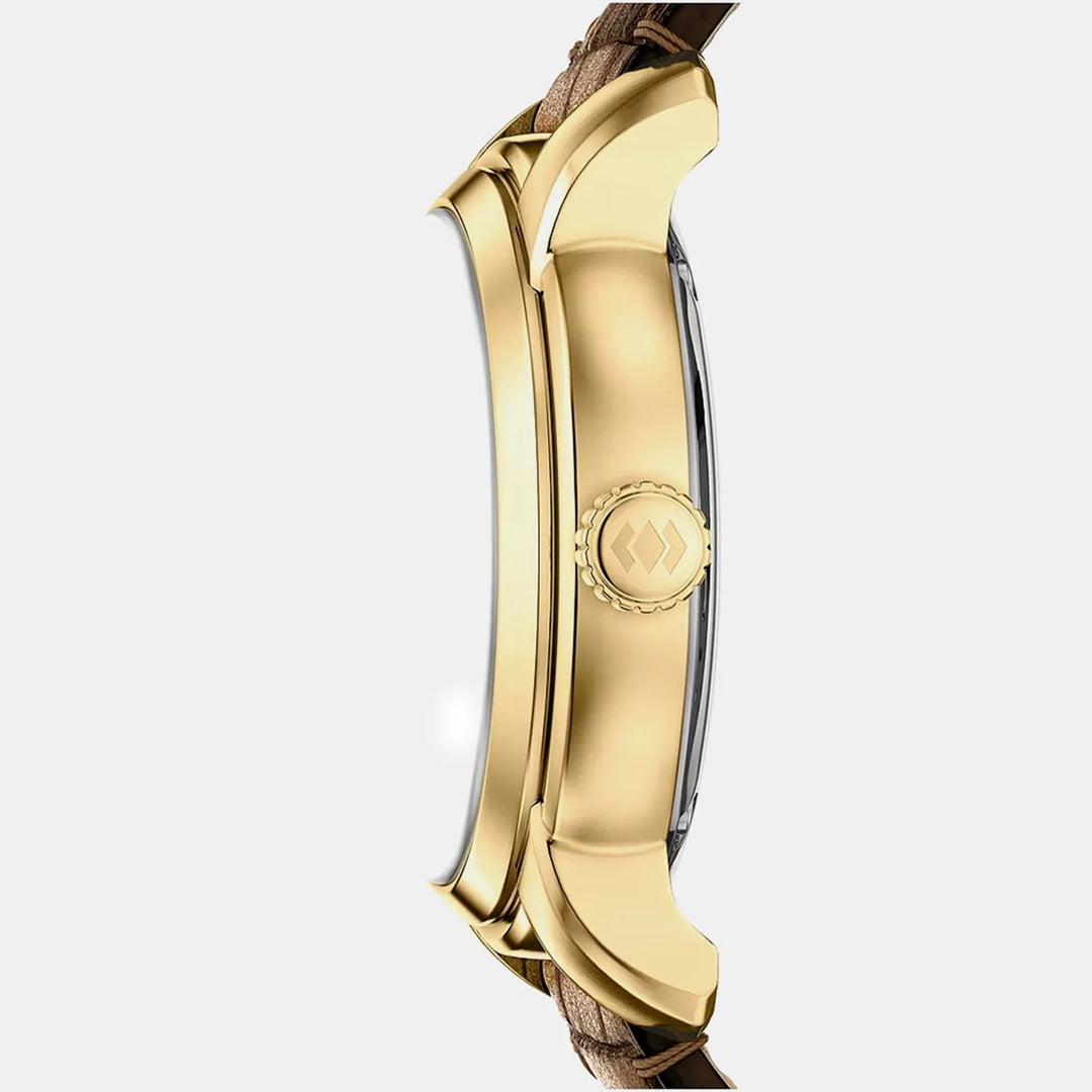 Fossil Heritage ME3279 Automatic Gold Skeleton Dial Men&