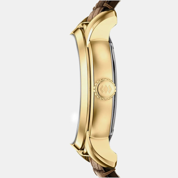 Fossil Heritage ME3279 Automatic Gold Skeleton Dial Men&