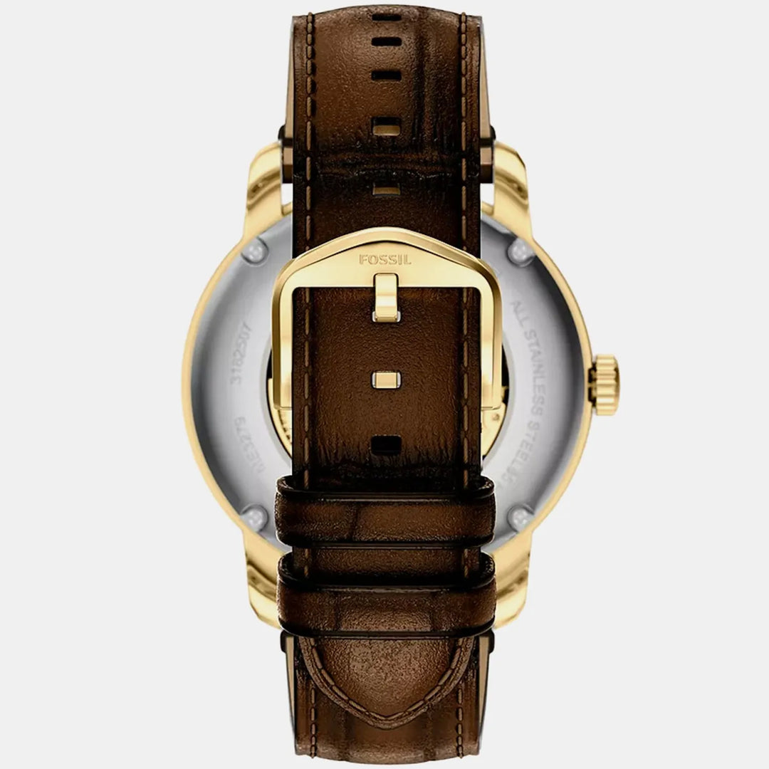 Fossil Heritage ME3279 Automatic Gold Skeleton Dial Men&