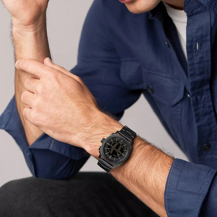 Fossil Machine Big Tic FS6156 Black Dial Men&