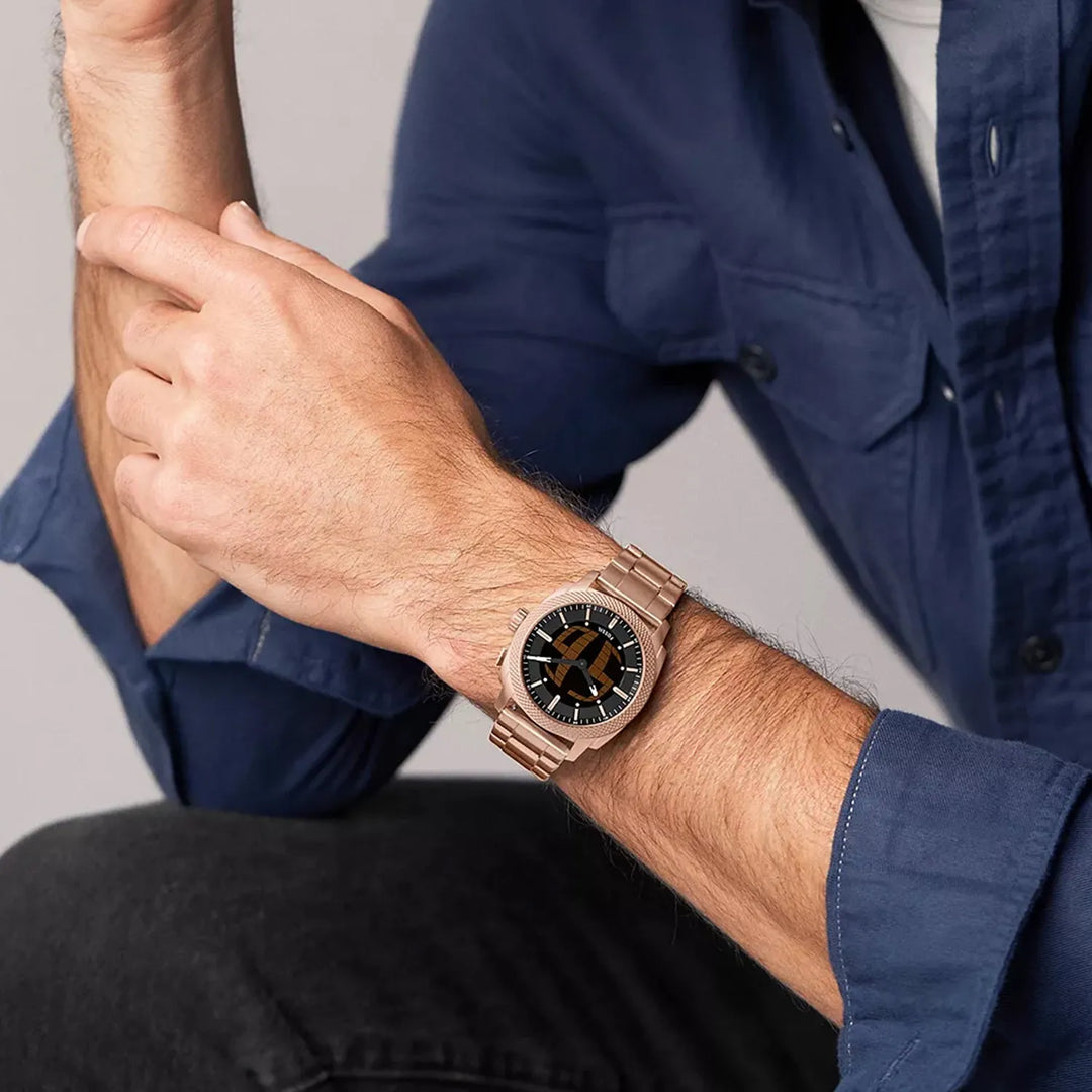 Fossil Machine Big Tic FS6158 Black Dial Men&