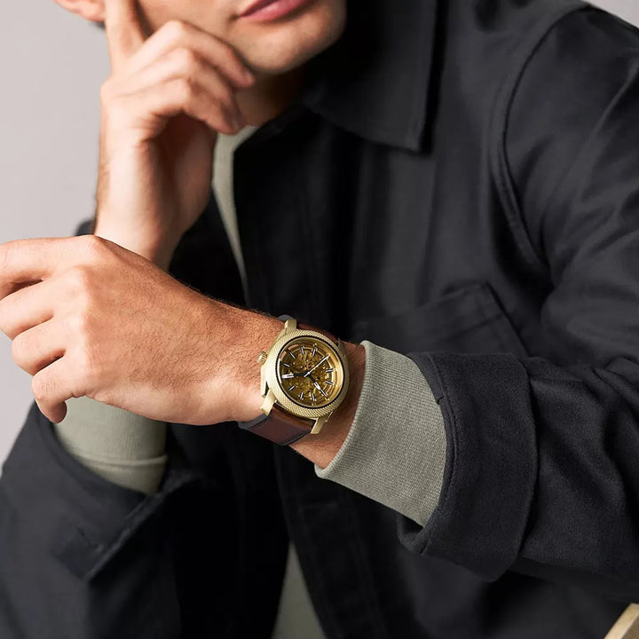 Fossil ME3278 Automatic Gold Dial Men&