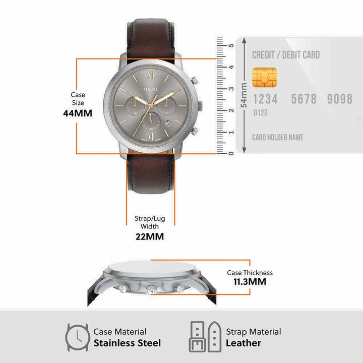 Fossil Neutra FS6129 Grey Dial Men&
