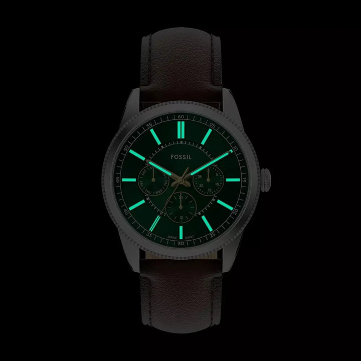 Fossil Pearson FS6137 Green Dial Men&