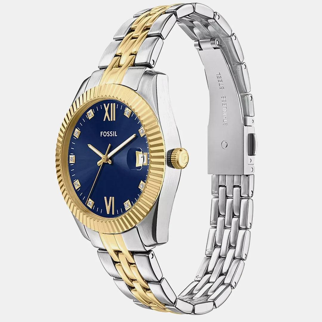 Fossil Scarlette ES5443 Blue Dial Women&
