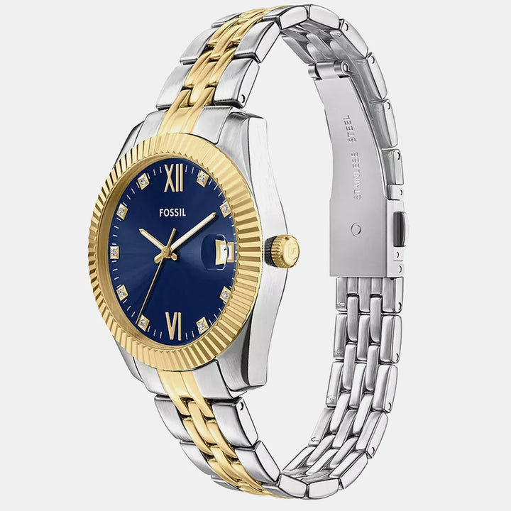 Fossil Scarlette ES5443 Blue Dial Women&